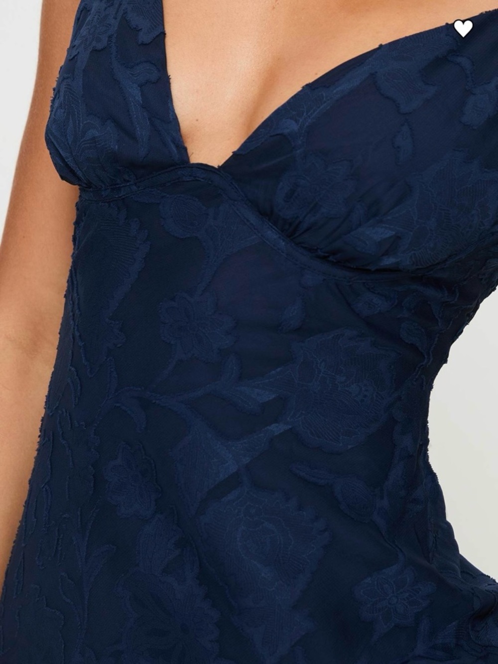 Princess Polly Navy Lace V-Neck Maxi Gown - Picture 4 of 8